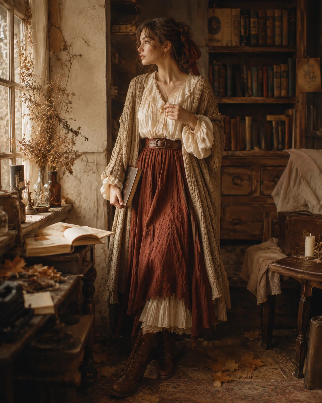 Outfit 1: The Classic Poet Look