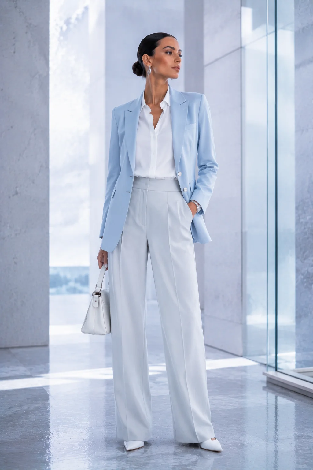 Outfit 10: The Ice Blue Blazer