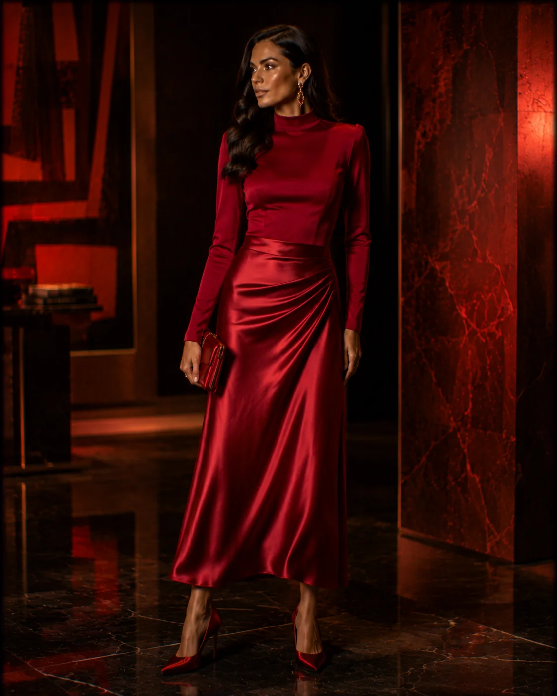Outfit 11: The Deep Ruby Red Outfit