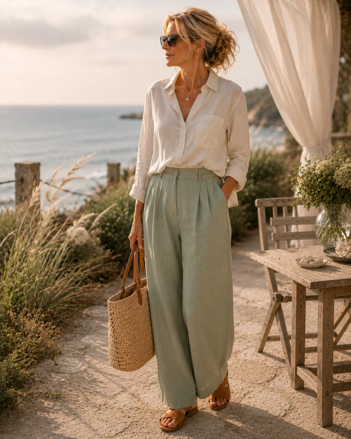 Outfit 11: The Sage Green Coastal
