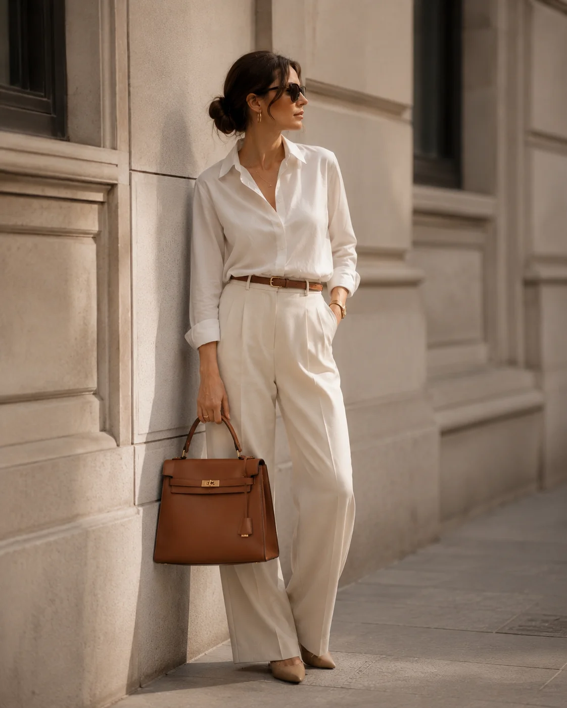 Outfit 13: The Tucked-In Shirt Formula