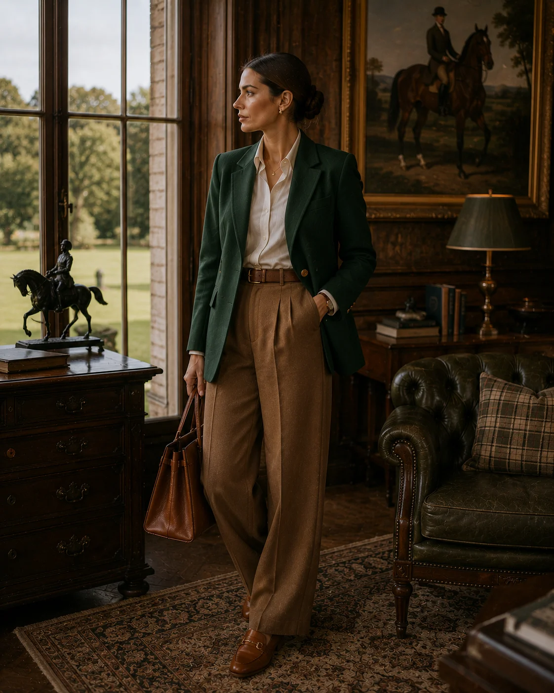 Look 13: The Forest Green Blazer