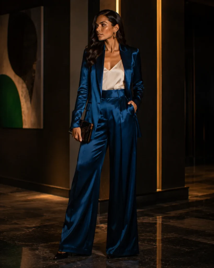 Outfit 16: The Satin Suit