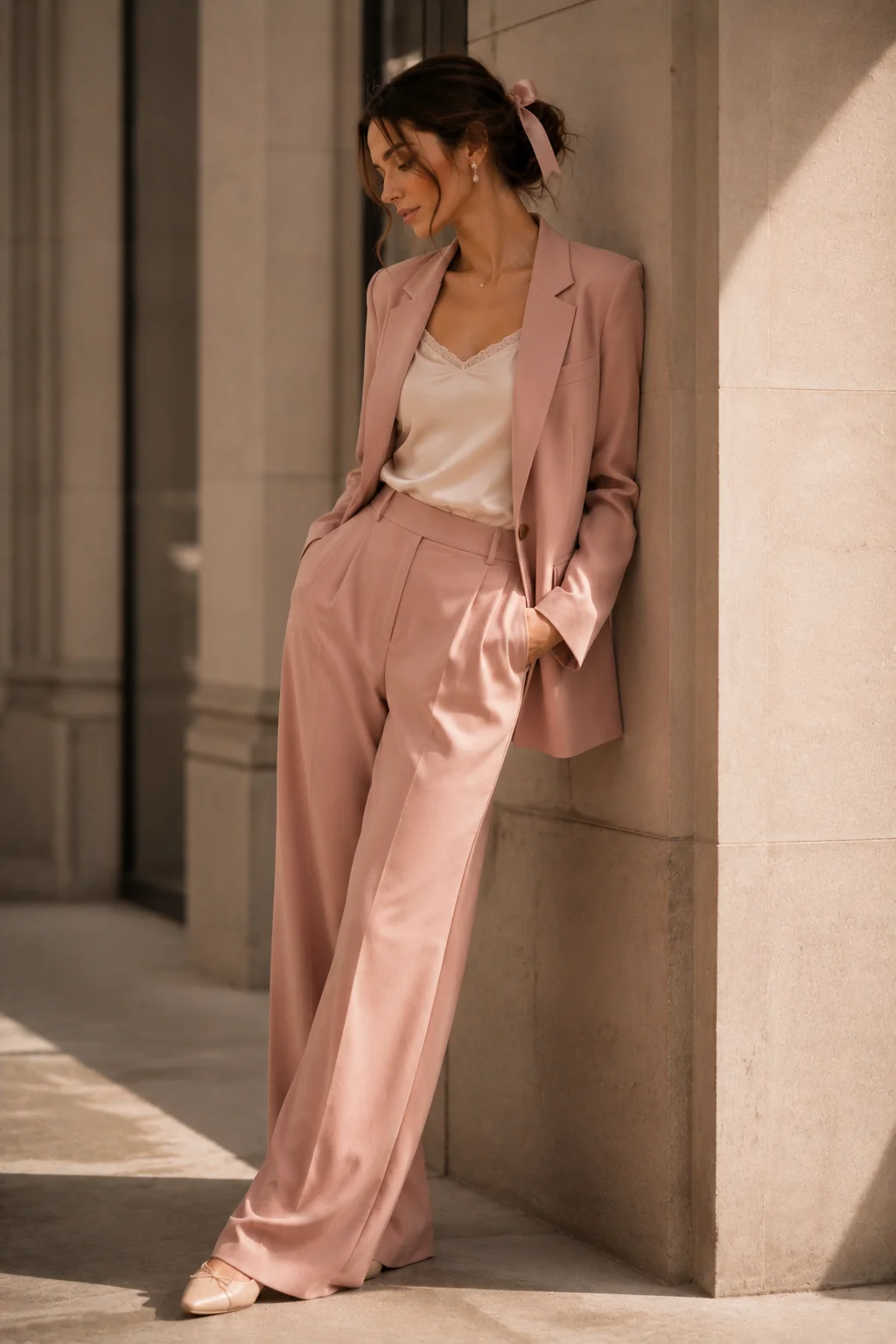 Outfit 18: The Dusty Rose Suit