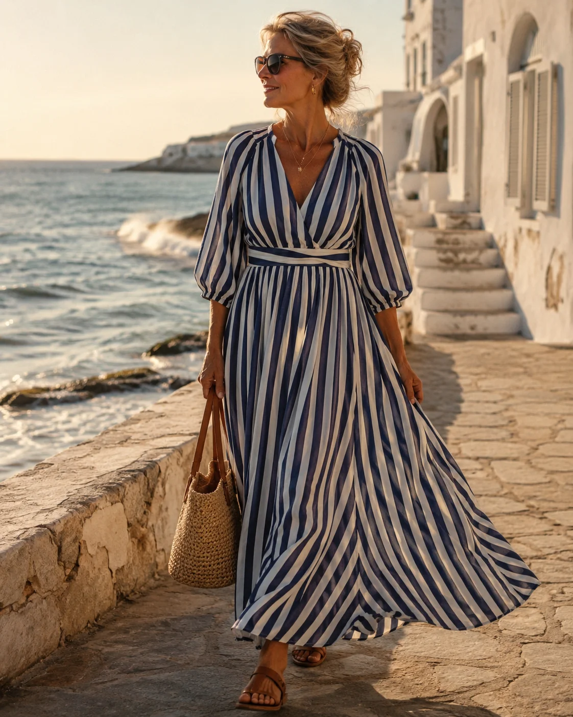 Outfit 18: The Nautical Stripe Maxi