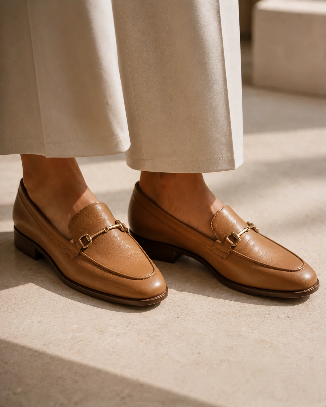 Piece 22: Tan Leather Loafers