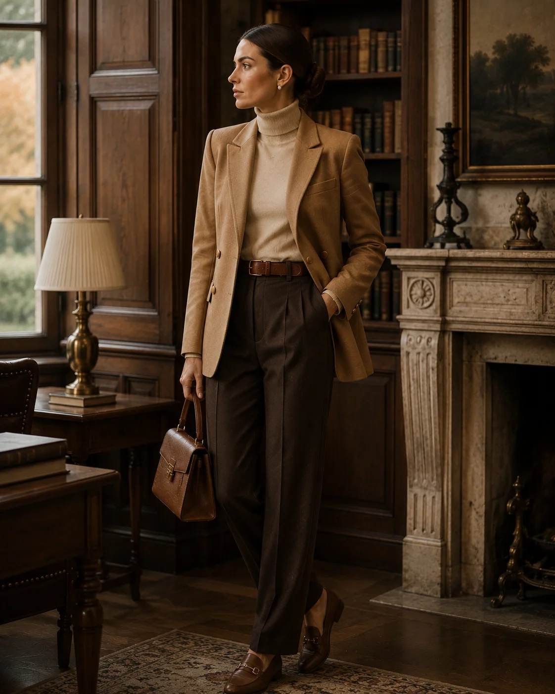 Look 3: The Blazer Over a Turtleneck