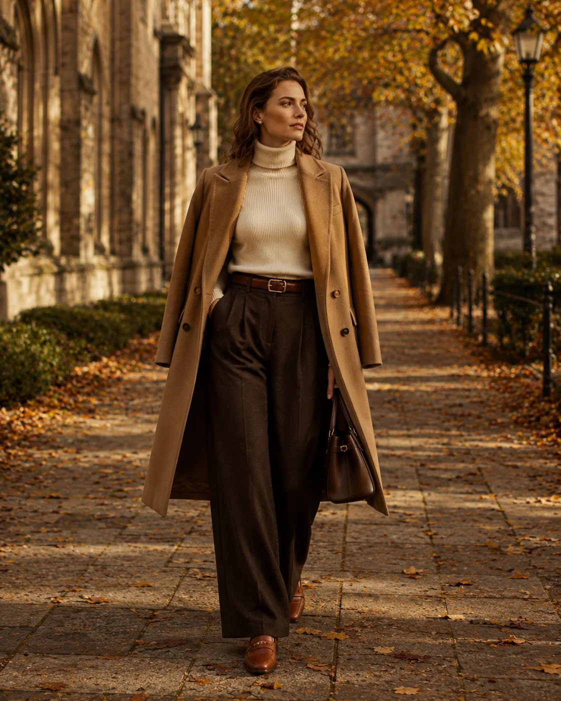 Outfit 6: The Turtleneck and Wide-Leg Fall