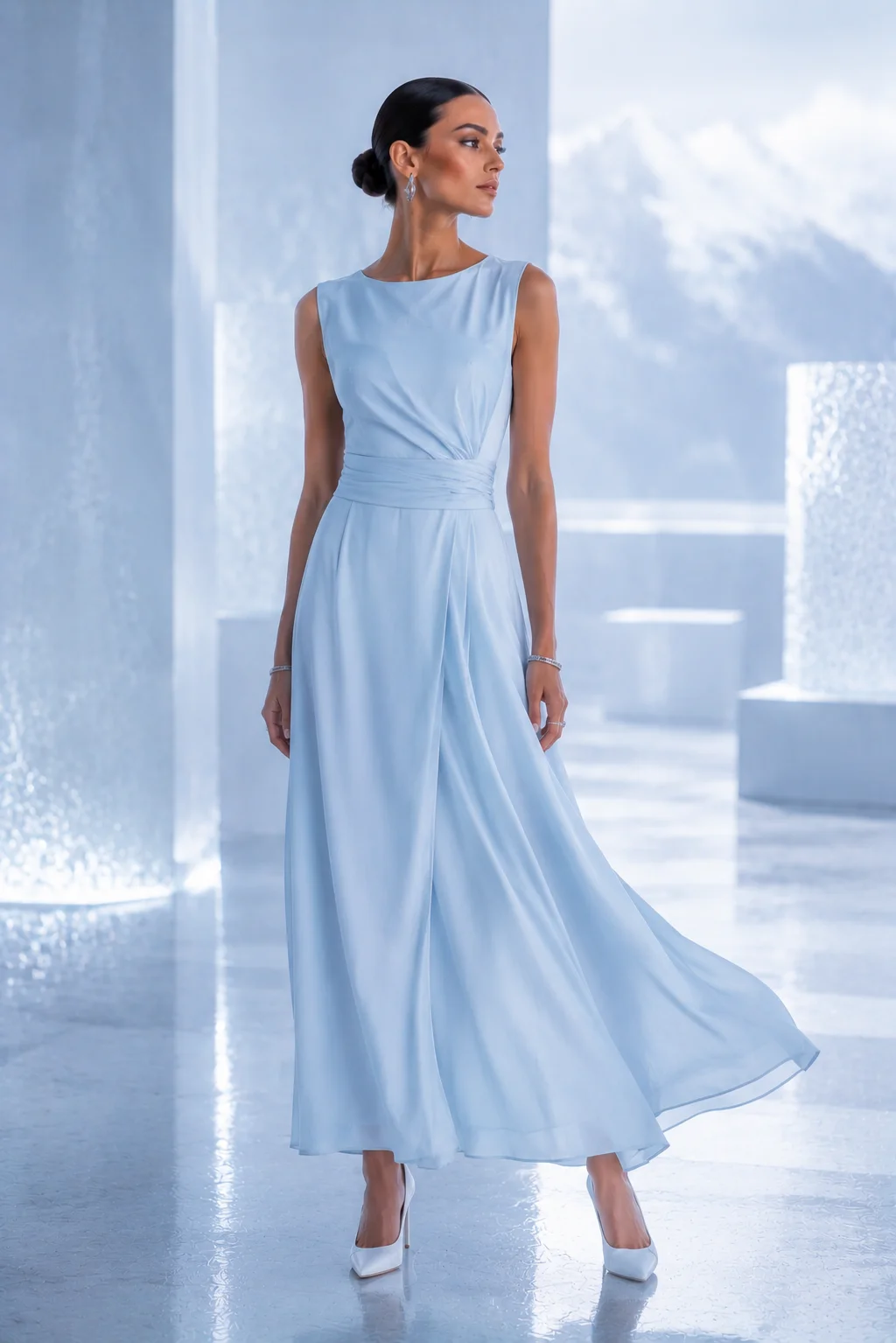Outfit 9: The Pale Blue Dress