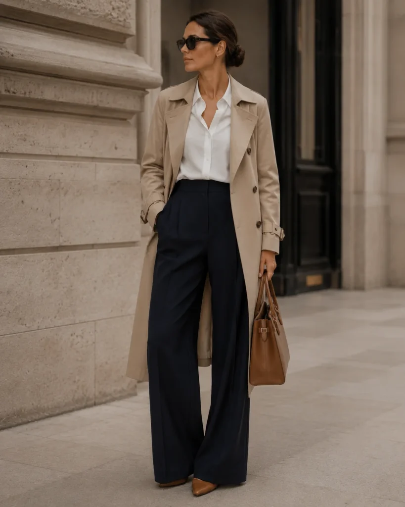 Outfit 29: The Classic Trench and Trousers