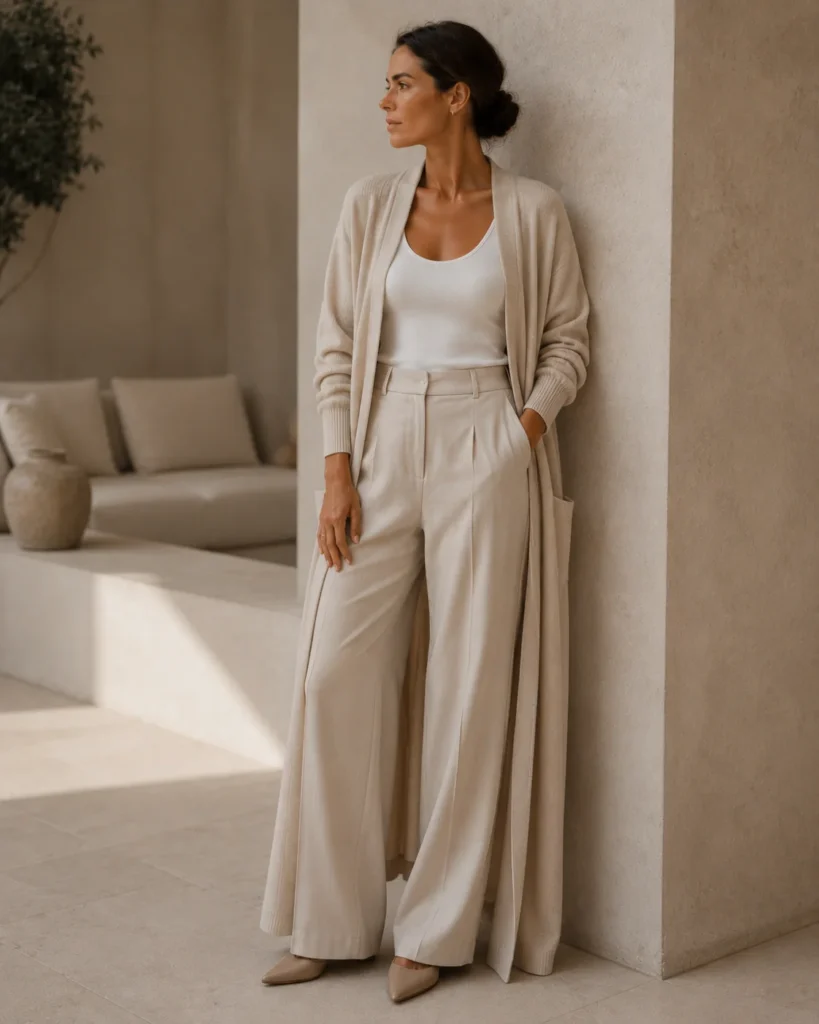 Outfit 12: The Cashmere Cardigan Outfit