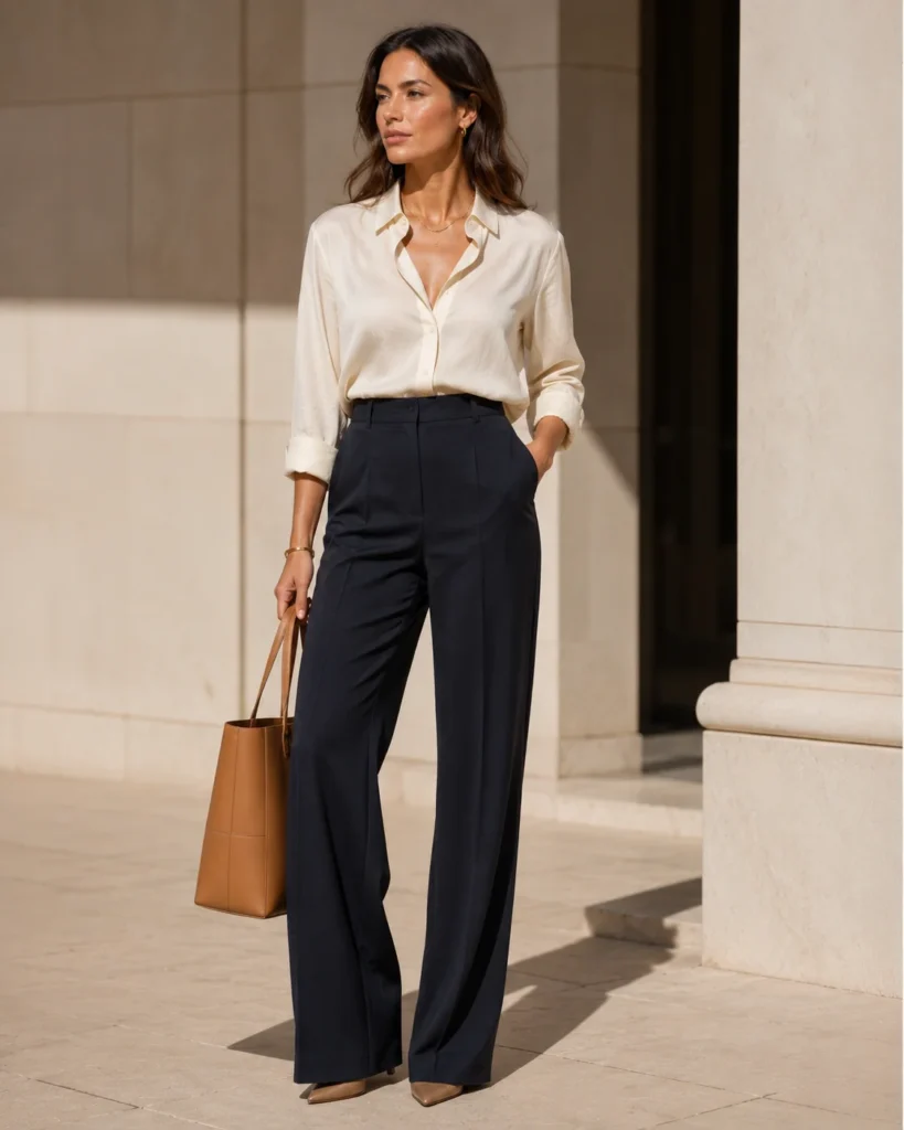 Outfit 15: The Navy and Cream