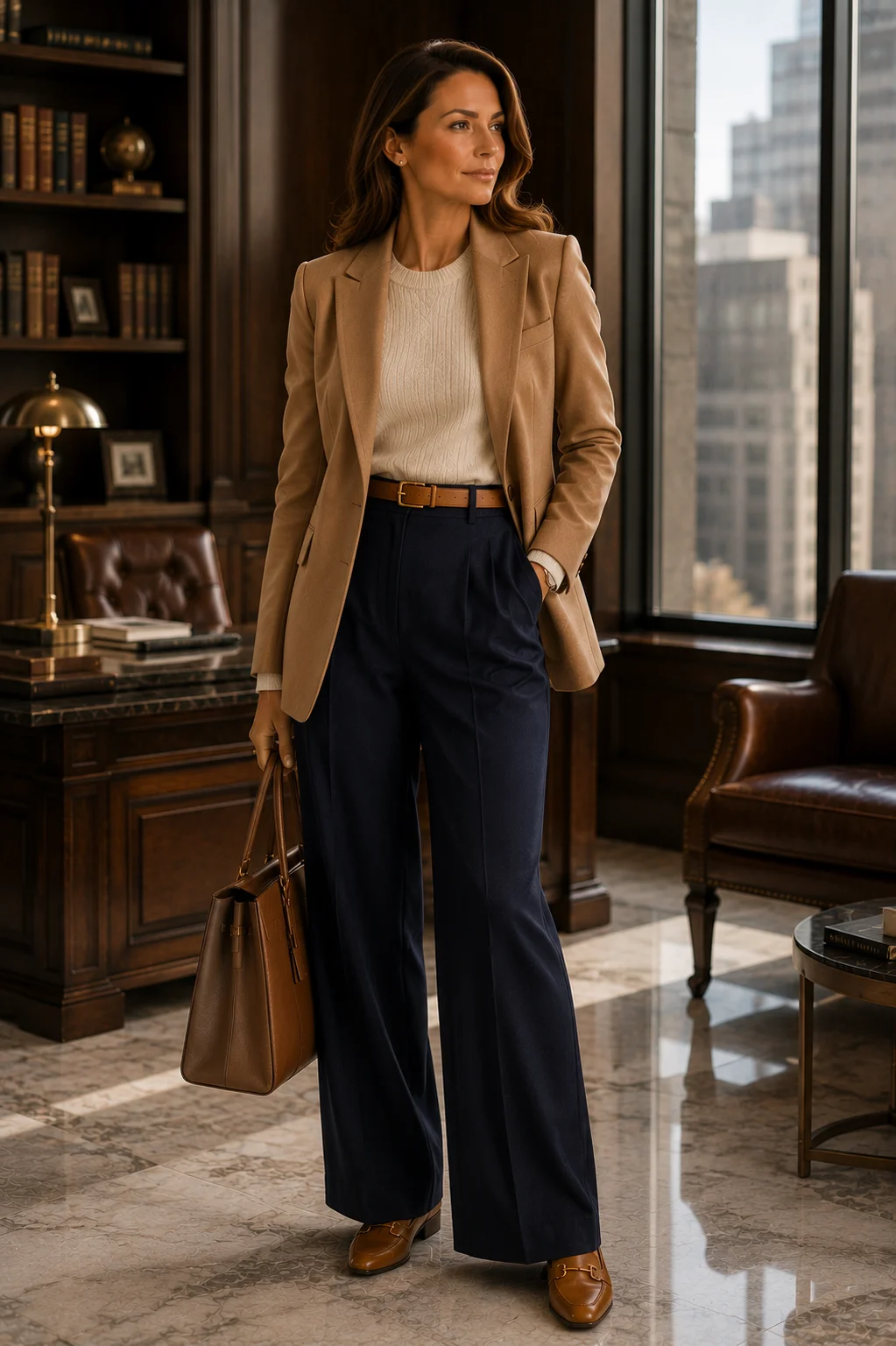 Outfit 10: The Knit and Blazer Combination