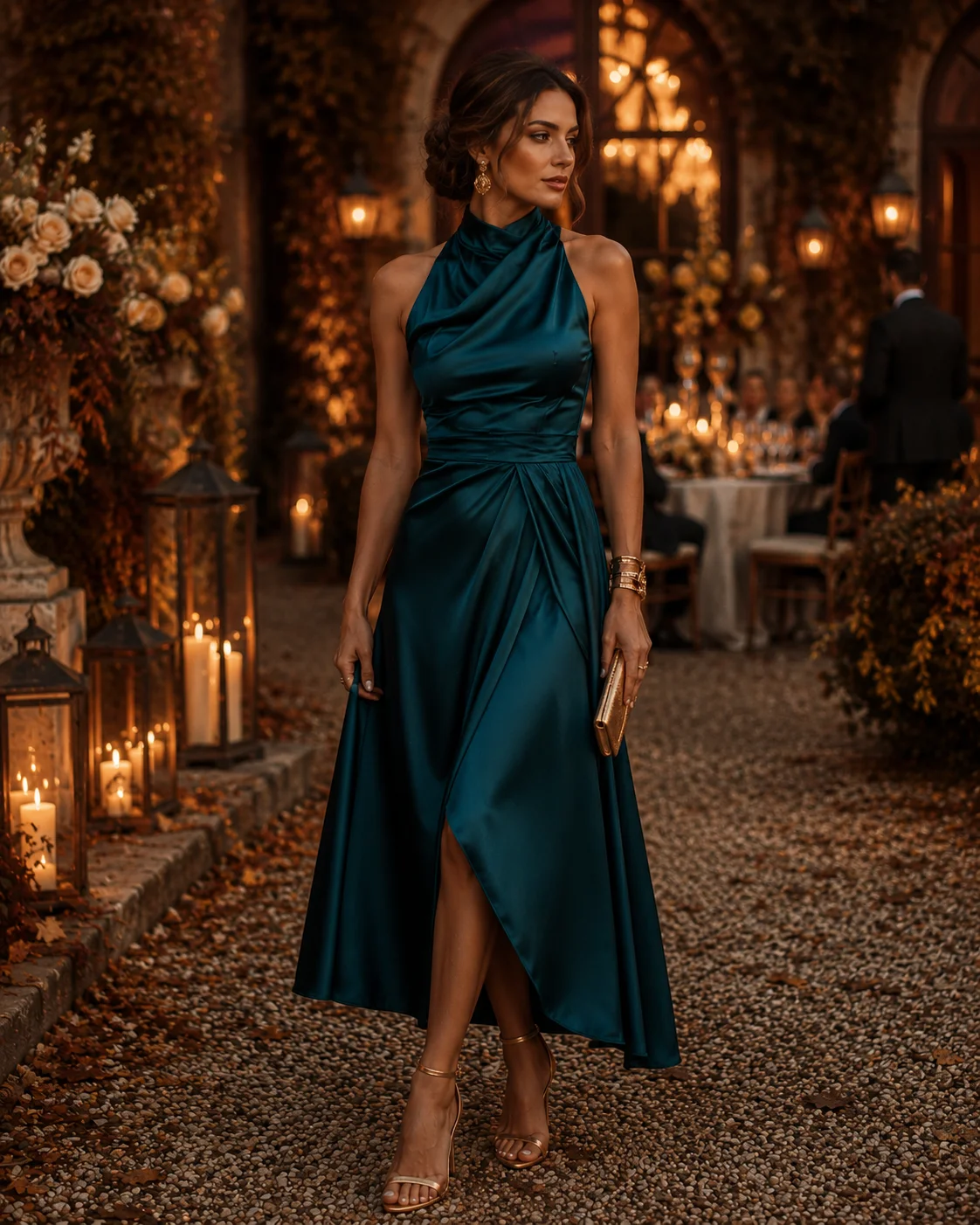 Outfit 11: The Deep Teal Dress