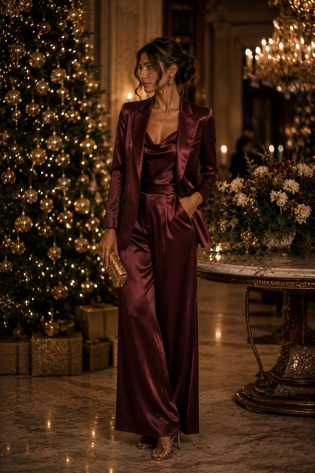 Outfit 12: The Satin Blazer Set