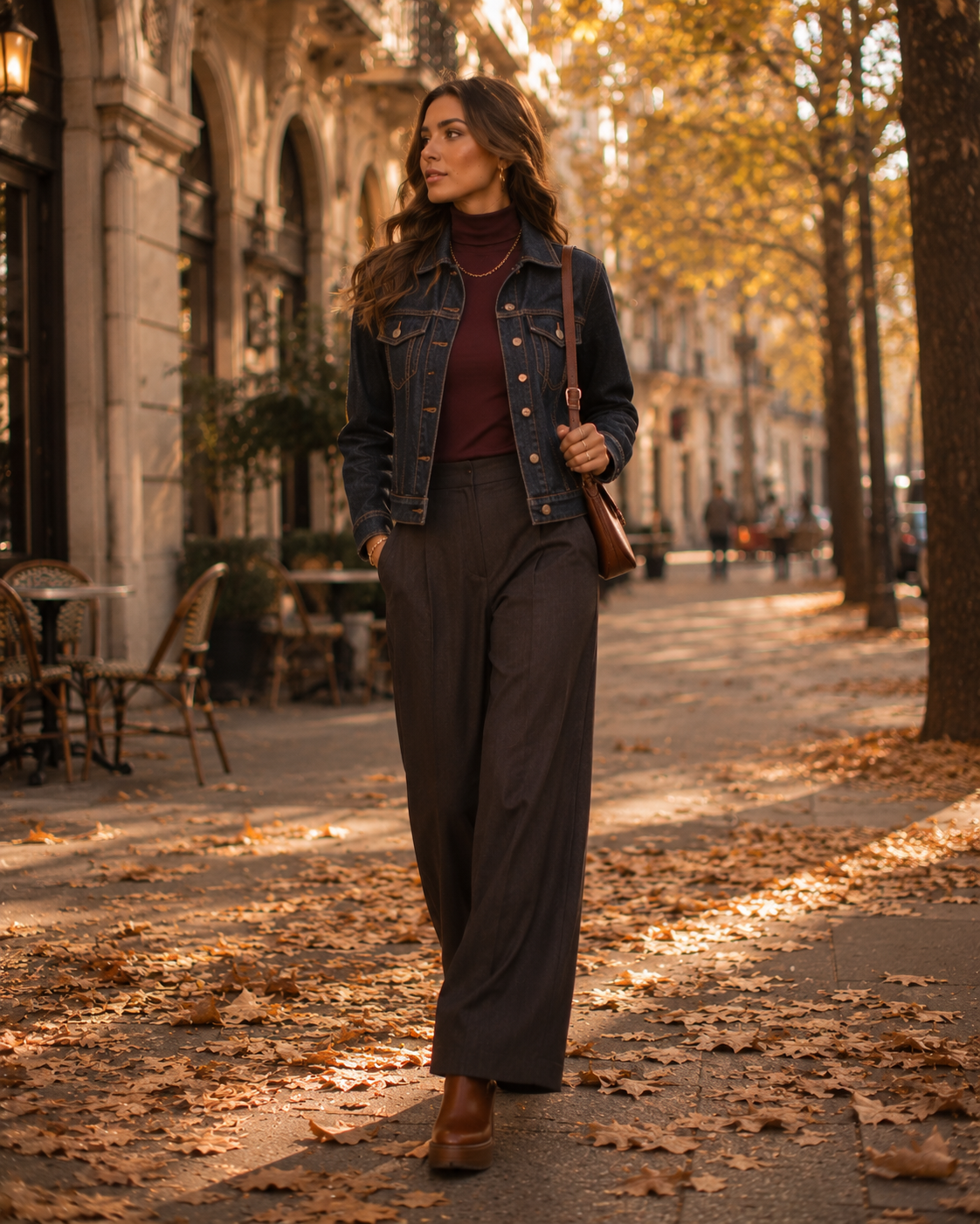 Fall Look 1: The Trucker Jacket Layer