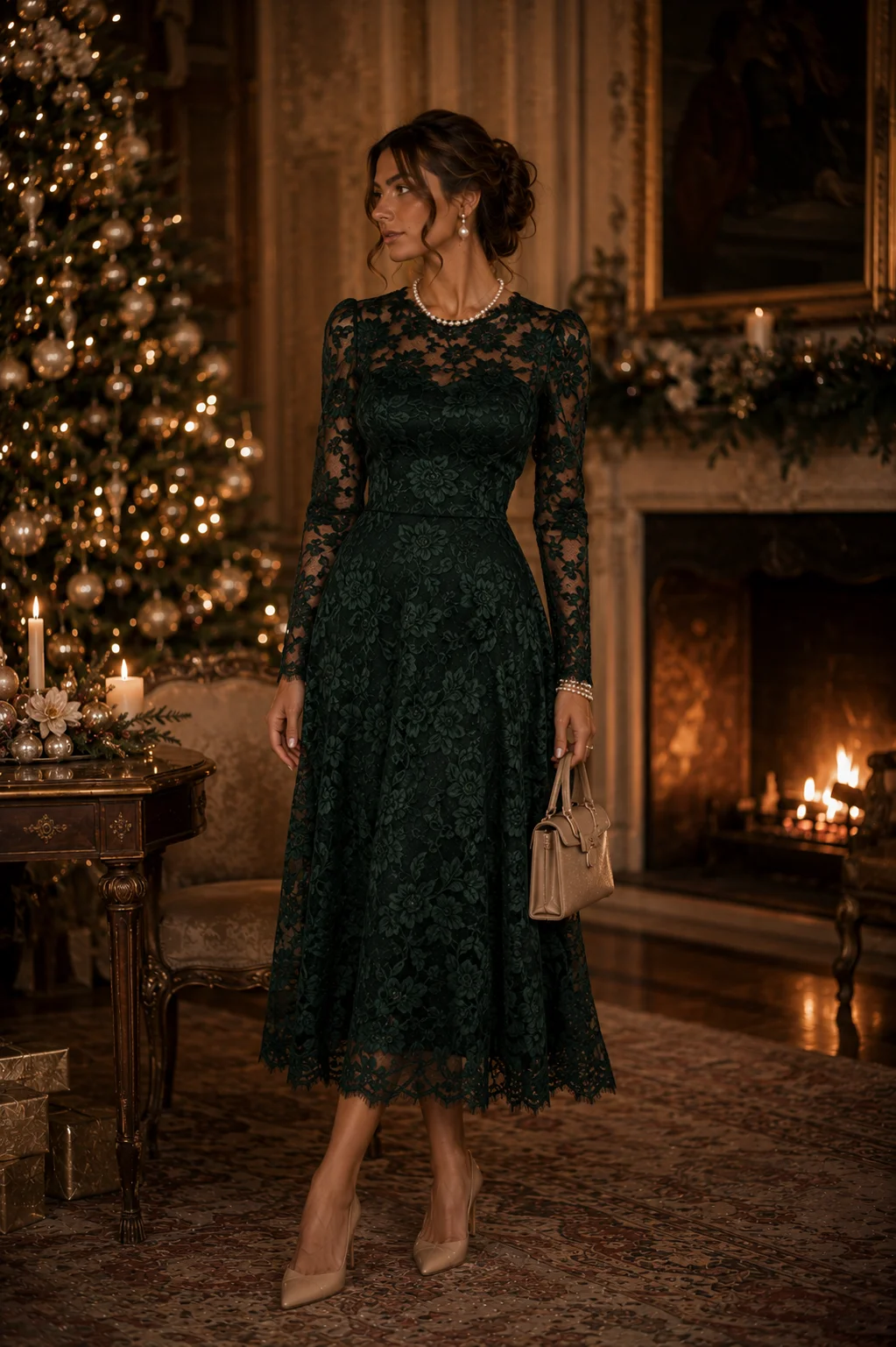 Outfit 13: The Lace Overlay Dress