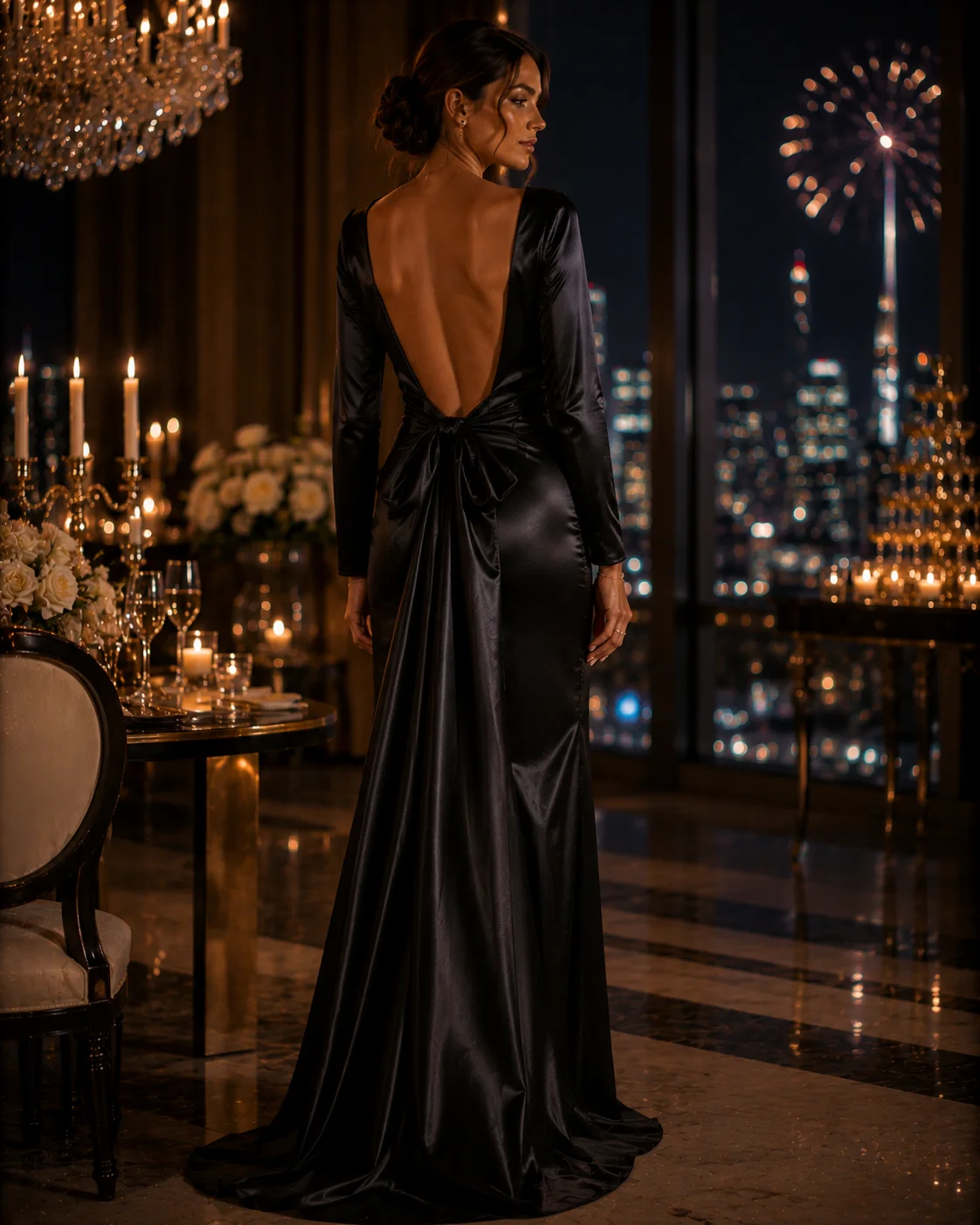 Outfit 14: The Dramatic Back Dress