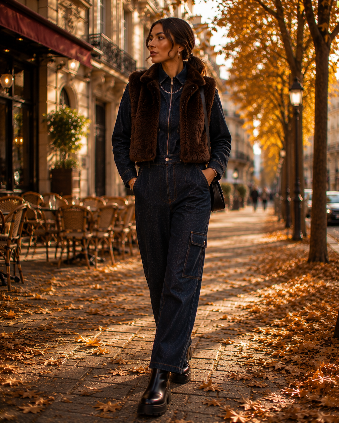 Fall Look 4: The Denim Boiler Suit Fall