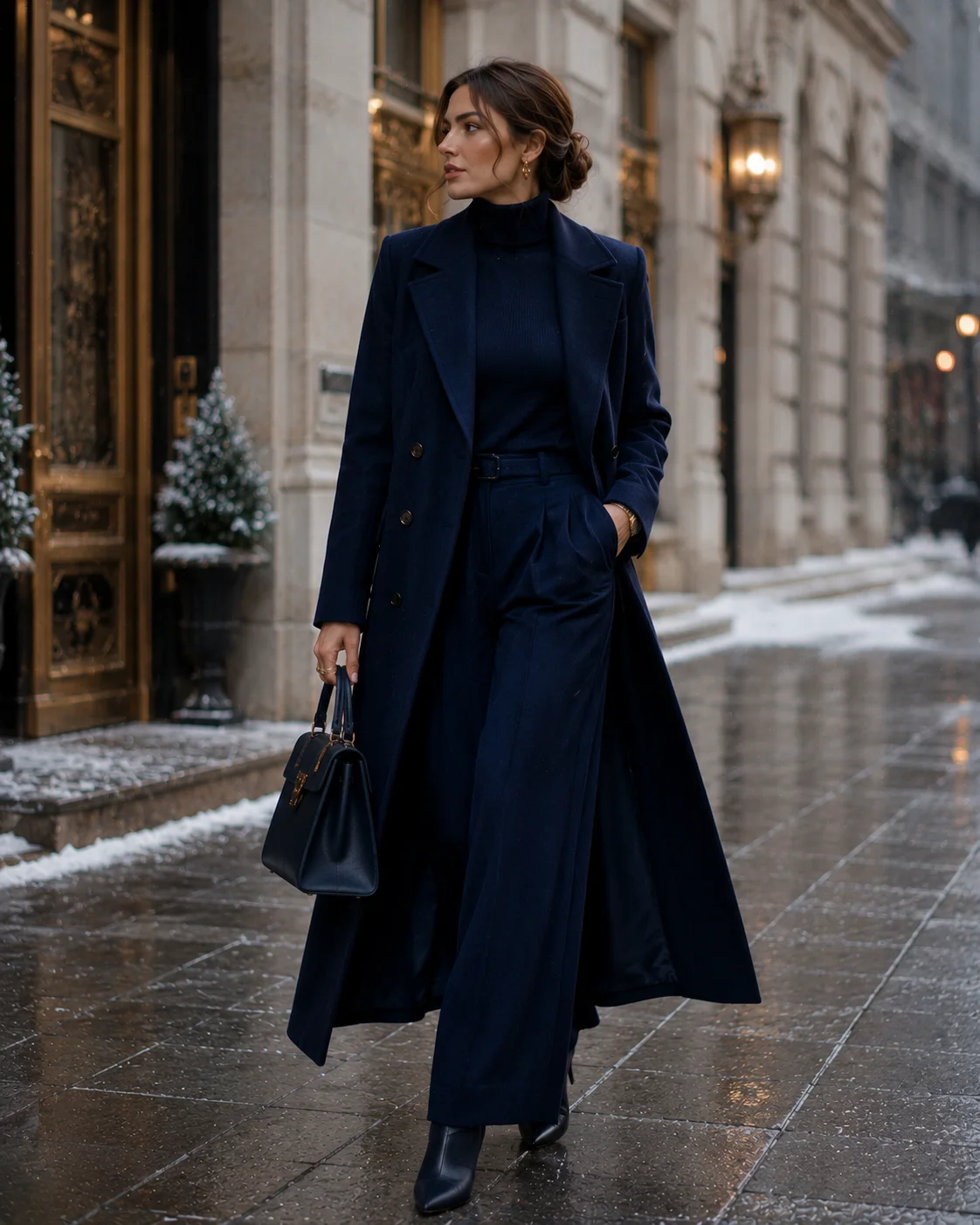 Outfit 16: The Monochrome Navy Winter