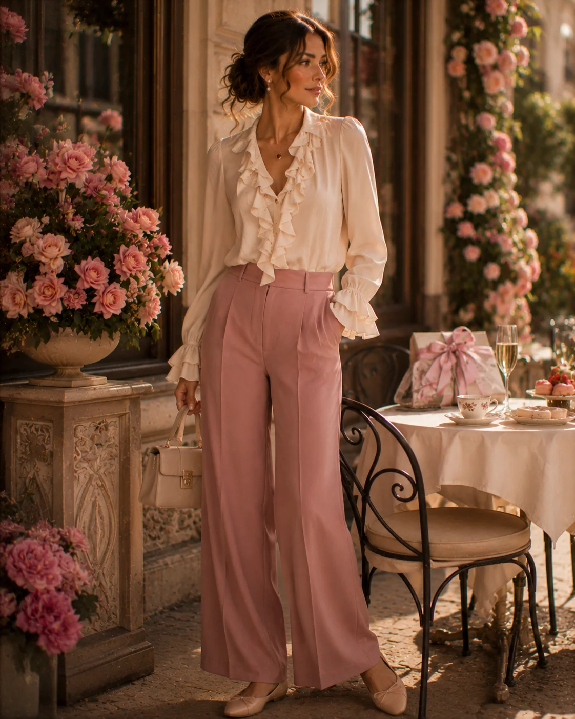 Outfit 17: The Ruffle Blouse Valentine