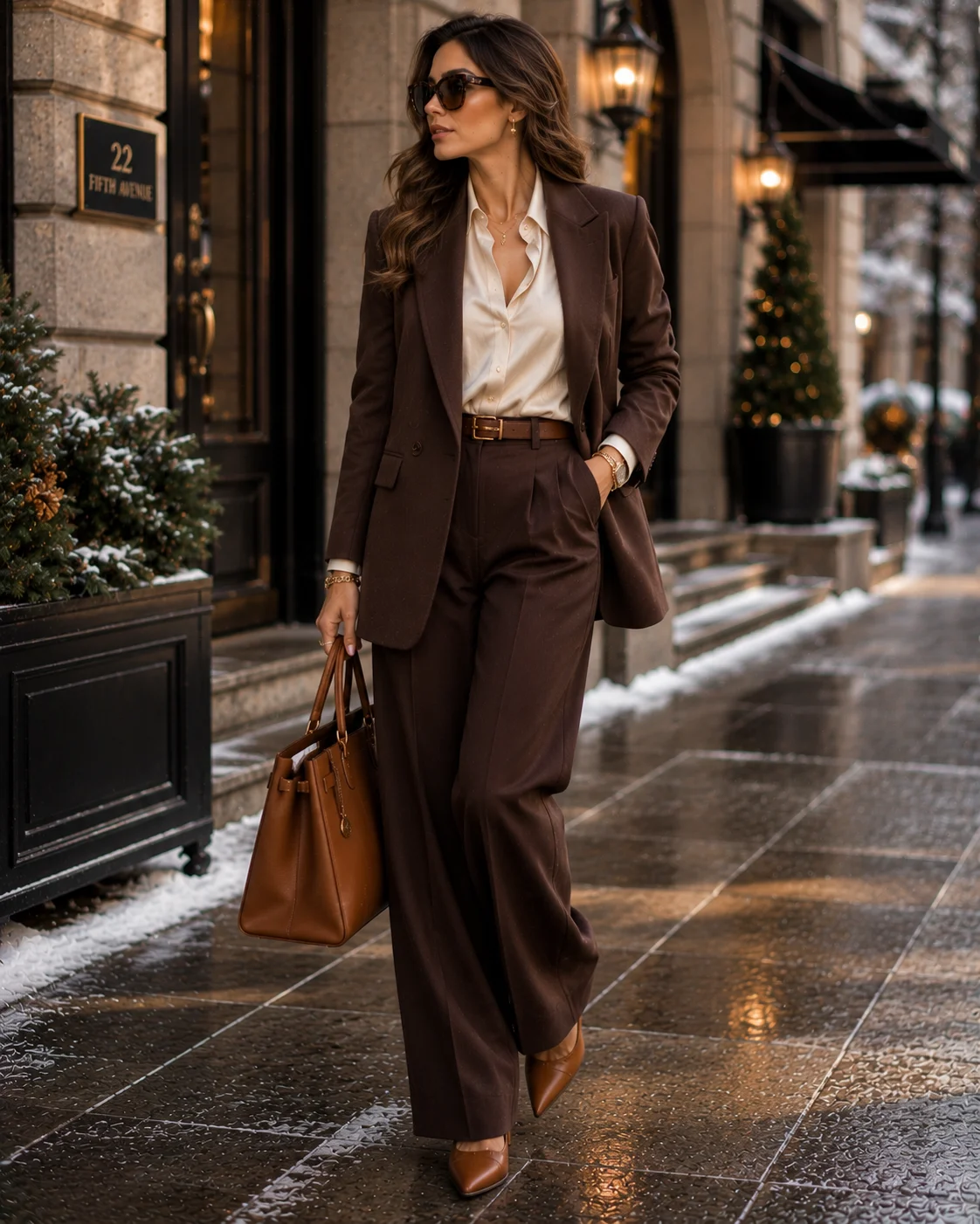 Outfit 23: The Chocolate Winter Suit