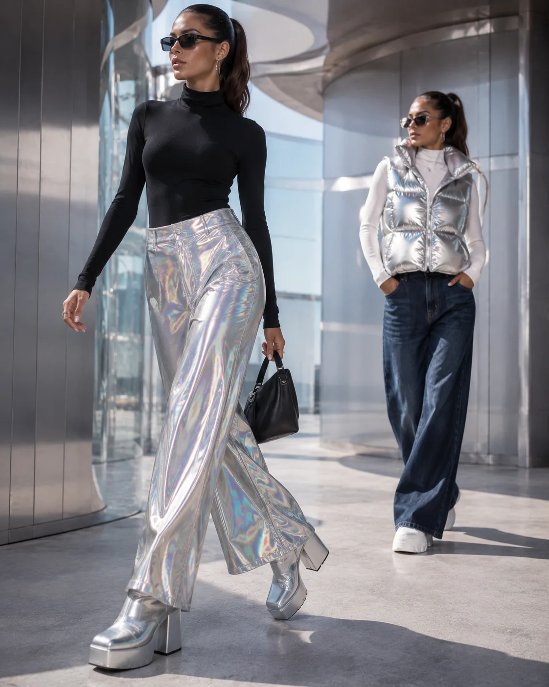 Color 4: Silver and Metallic — The Y2K Futurism