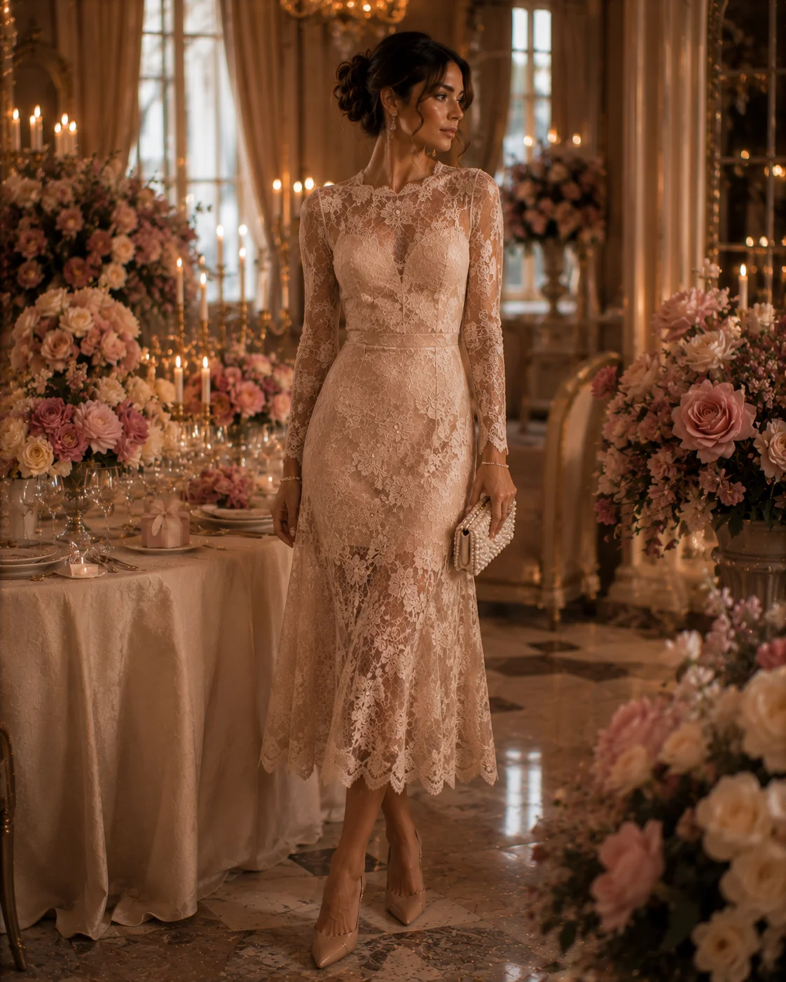 Outfit 5: The Lace Dress Valentine