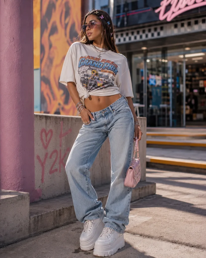 Outfit 7: The Graphic Tee Statement